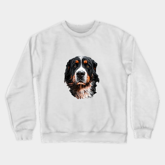 Bernese Mountain Dog Crewneck Sweatshirt by ElegantCat